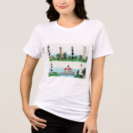 CAMISETA OUTER BANKS NORTH CAROLINA LIGHTHOUSES