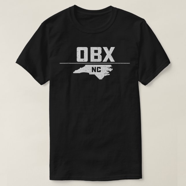 Camiseta Outer Banks OBX Costa NC (Frente do Design)