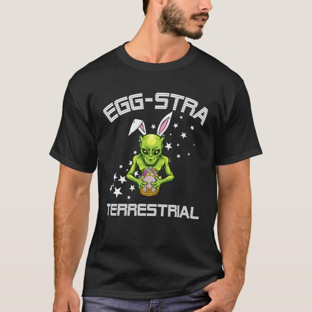 Camiseta Outer Space Eggs Extra Terrestial Alien Easter Egg (Frente)