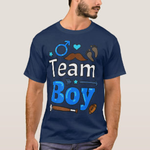 Camiseta Outfit da Família de chás de fraldas - Team Boy Te