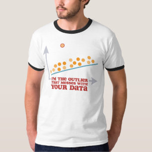 Camiseta Outlier das estatísticas