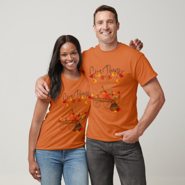 Camiseta Outono dê graças (Unissex)