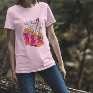 Camiseta Outono de Guarda-chuva