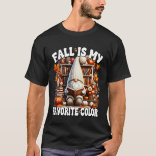 Camiseta Outono é Minha Cor Favorita para Amante de Livros 