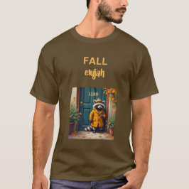 Camiseta Outono elujah com guaxinim