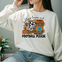 CAMISETA OUTONO ESQUECEU FOLHAS DE QUEDA E FUTEBOL POR FAVO