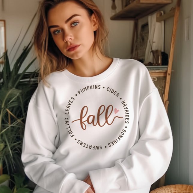 CAMISETA OUTONO ESQUEMA DEIXAS DE QUEDA, CIDER, BOMBEIROS (Criador carregado)