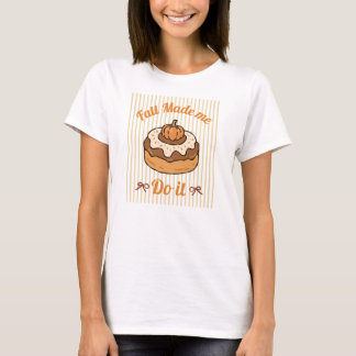 Camiseta Outono Me Fez Fazer Isso Engraçado Outono