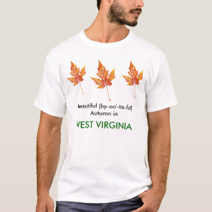 Camiseta Outono no oeste da Virgínia impressão