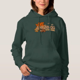 Camiseta Outono Nos Adirondacks com Folhas de Queda Urso Tr