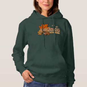 Camiseta Outono Nos Adirondacks com Folhas de Queda Urso Tr