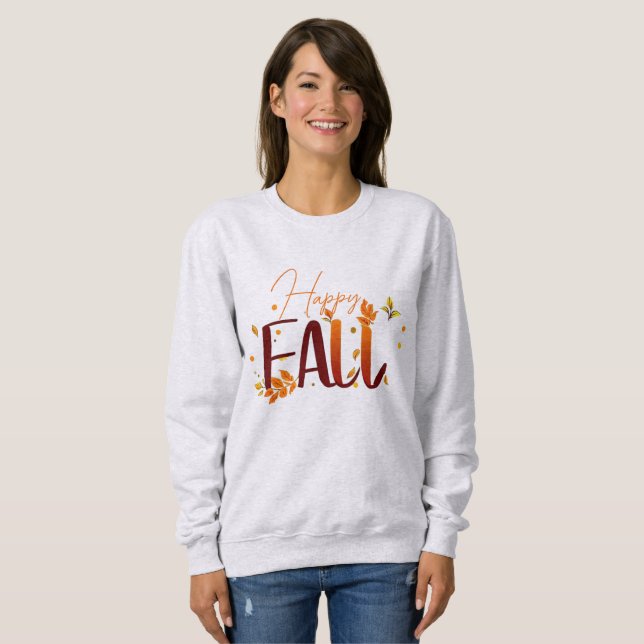 Camiseta outono/outono/Folhas (Frente Completa)