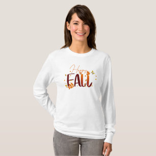 Camiseta outono/outono/Folhas