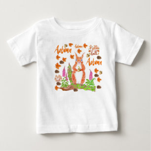 Camiseta Outono/queda do Quadrado Vermelho
