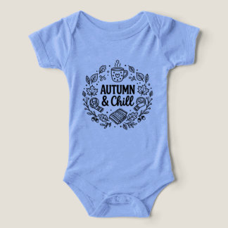 Camiseta Outono & Relaxamento | Arte de Linha com Letras Ma
