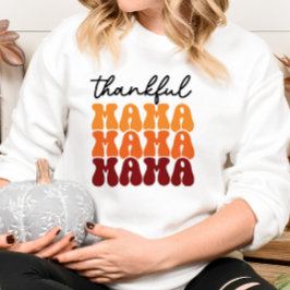 CAMISETA OUTONO TEMA GROOVY OBRIGADO MÃE