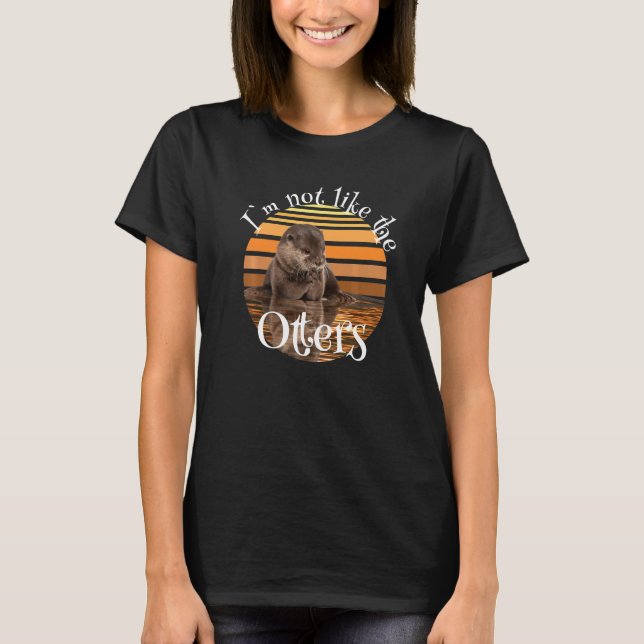 Camiseta Outra lontra-móvel marisca-branca (Frente)