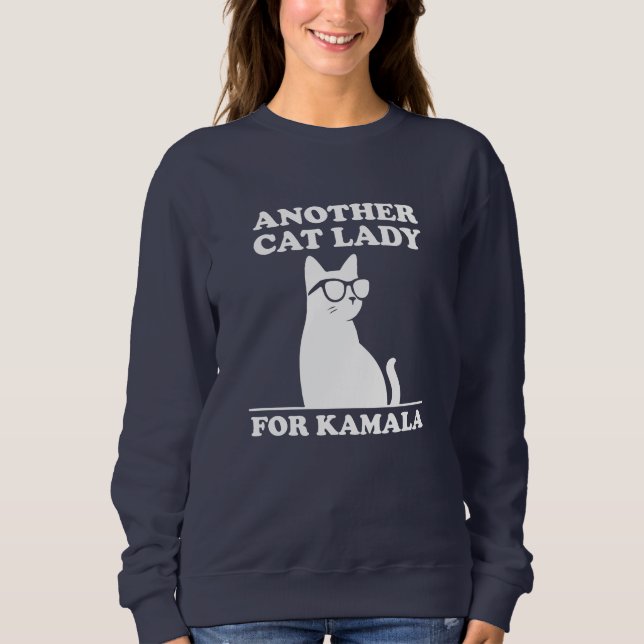 Camiseta Outra Senhora Gata para Kamala Harris 2024 Legal C (Frente)