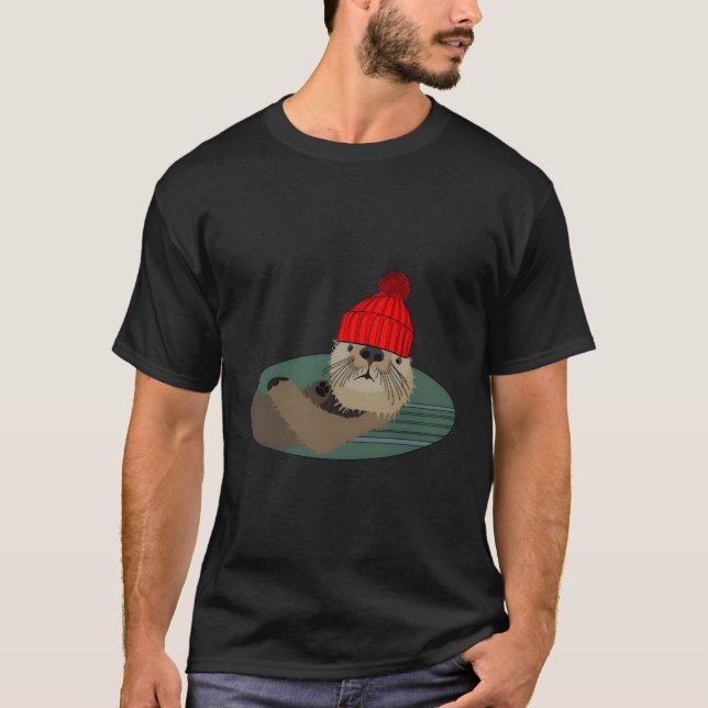 Camiseta Outra Vestindo Uma Beanie (Frente)