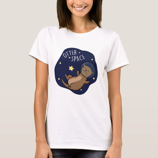 Camiseta Outro Astronauta Engraçado do Espaço (Frente)