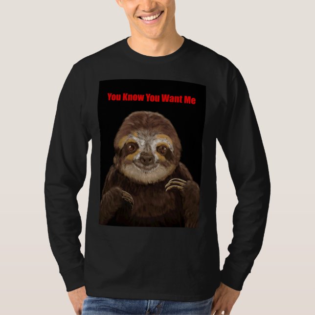 Camiseta Outro Felpudo Quente De Pie Sloth E Amigo (Frente)