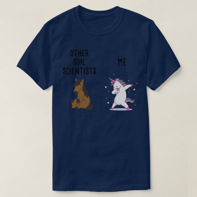 Camiseta Outros Cientistas do Solo vs. Eu (Frente do Design)