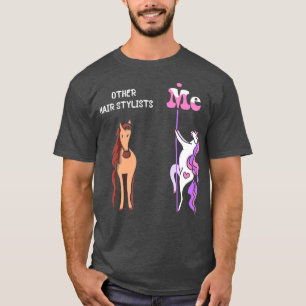Camiseta Outros estilistas de cabelo Me Tee Unicorn Hair St