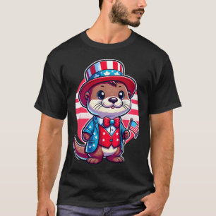 Camiseta Outros Felizes 4 De Julho Dia Da Independência Mul