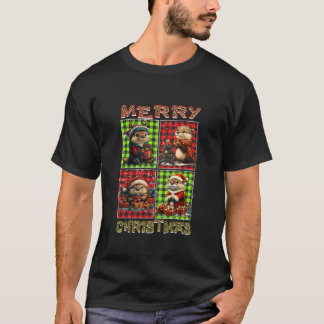 Camiseta Outros Leopardo Búfalos Xadrezes Sobre Felizes