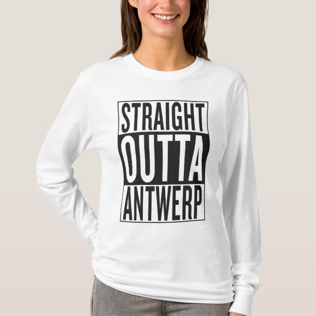 Camiseta outta reto Antuérpia (Frente)