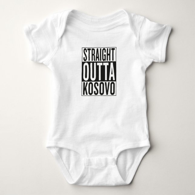 Camiseta outta reto Kosovo (Frente)