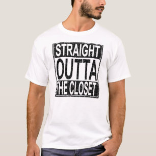 Camiseta Outta reto o armário
