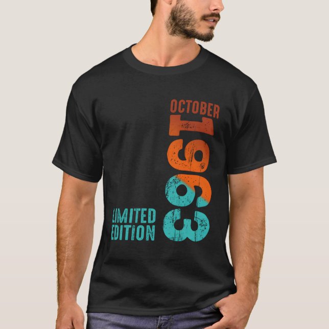 Camiseta Outubro 1963 Ano 1963 1963 1963 Desde 1963 (Frente)