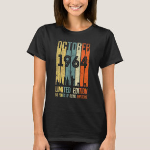 Camiseta Outubro 1964 58 Aniversário 58 Anos 1964 Aniversár