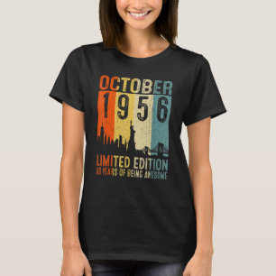 Camiseta Outubro De 1956 66 Anos De Estar Espetacular 66º N