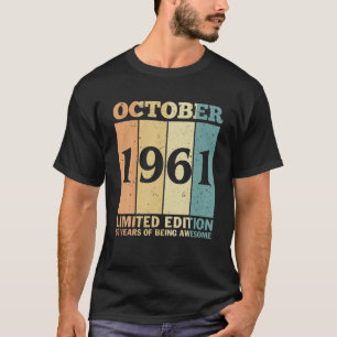 Camiseta Outubro De 1961 Edição Limitada, 60 Anos De Atençã
