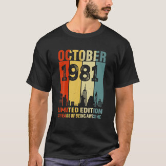 Camiseta Outubro De 1981 Edição Limitada De 40 Anos De Aten