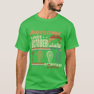 Camiseta outubro de 1998 vintage aniversário vintage presen