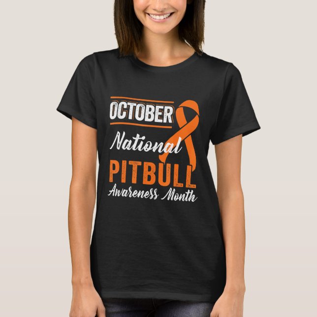 Camiseta Outubro Fita Laranja Mês de Conscientização do Pit (Frente)