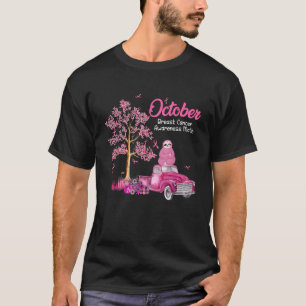 Camiseta Outubro Mês de consciência do câncer de mama Sloth