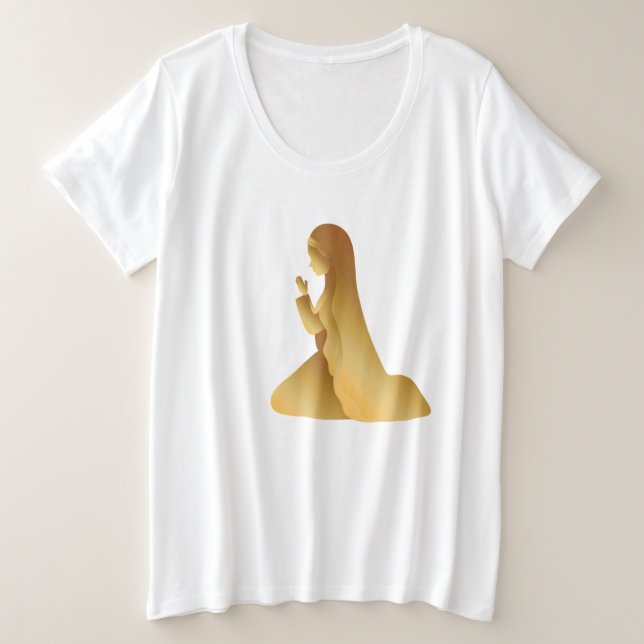 Camiseta Outubro O Mês Rosário (Frente do Design)