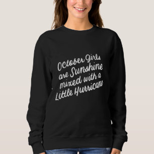Camiseta Outubro Raparigas São Brilhantes Misturadas Com Um