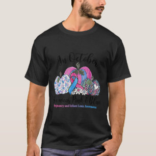Camiseta Outubro Usamos Nk & Azul Gravidez Infantil Perda