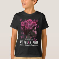 Outubro Vestimos Cancer de mama preto rosa Awa