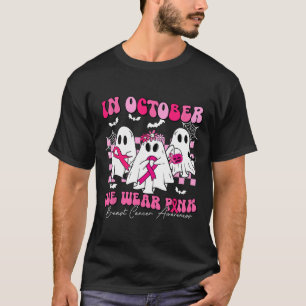 Camiseta Outubro Vestimos Espírito de Consciência do Cancer