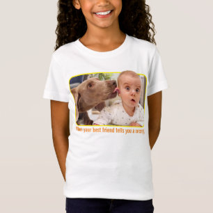 Camiseta Ouvido do bebê que bebe o cão