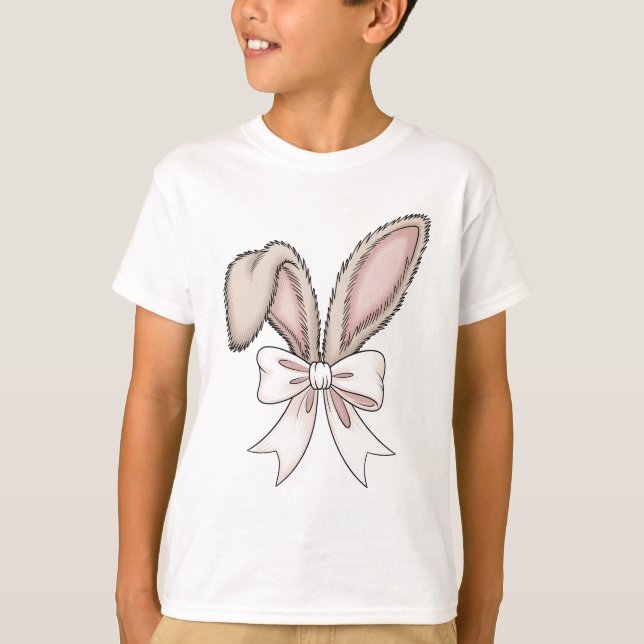 Camiseta Ouvidos de croquetes de coelho de Páscoa (Frente)