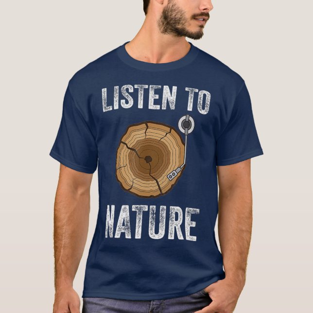 Camiseta Ouvir a natureza aquecimento global das alterações (Frente)