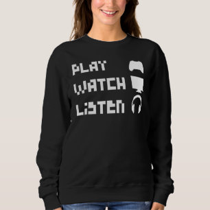 Camiseta Ouvir Retro 8 Bits Fone de ouvido do controlador