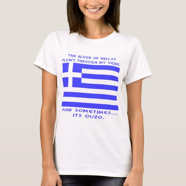 Camiseta Ouzo Grego (Frente)